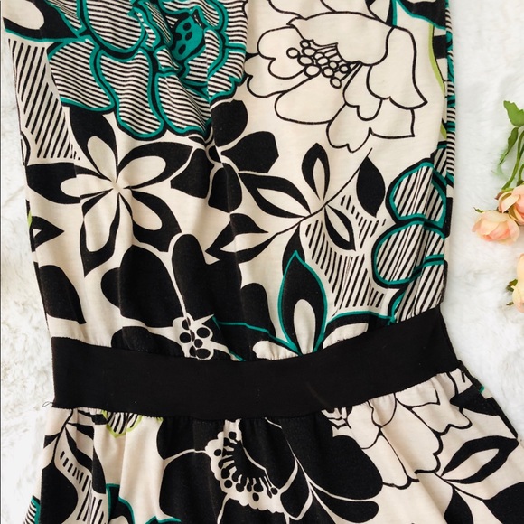 ✨Y2K Mossimo Supply Co. Brown Tan Floral Tube Top Dress XS - Picture 4 of 8